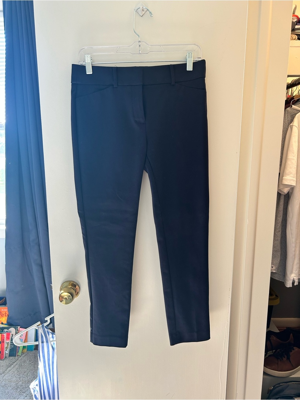 LOFT Marisa Skinny Ponte Pants in Navy